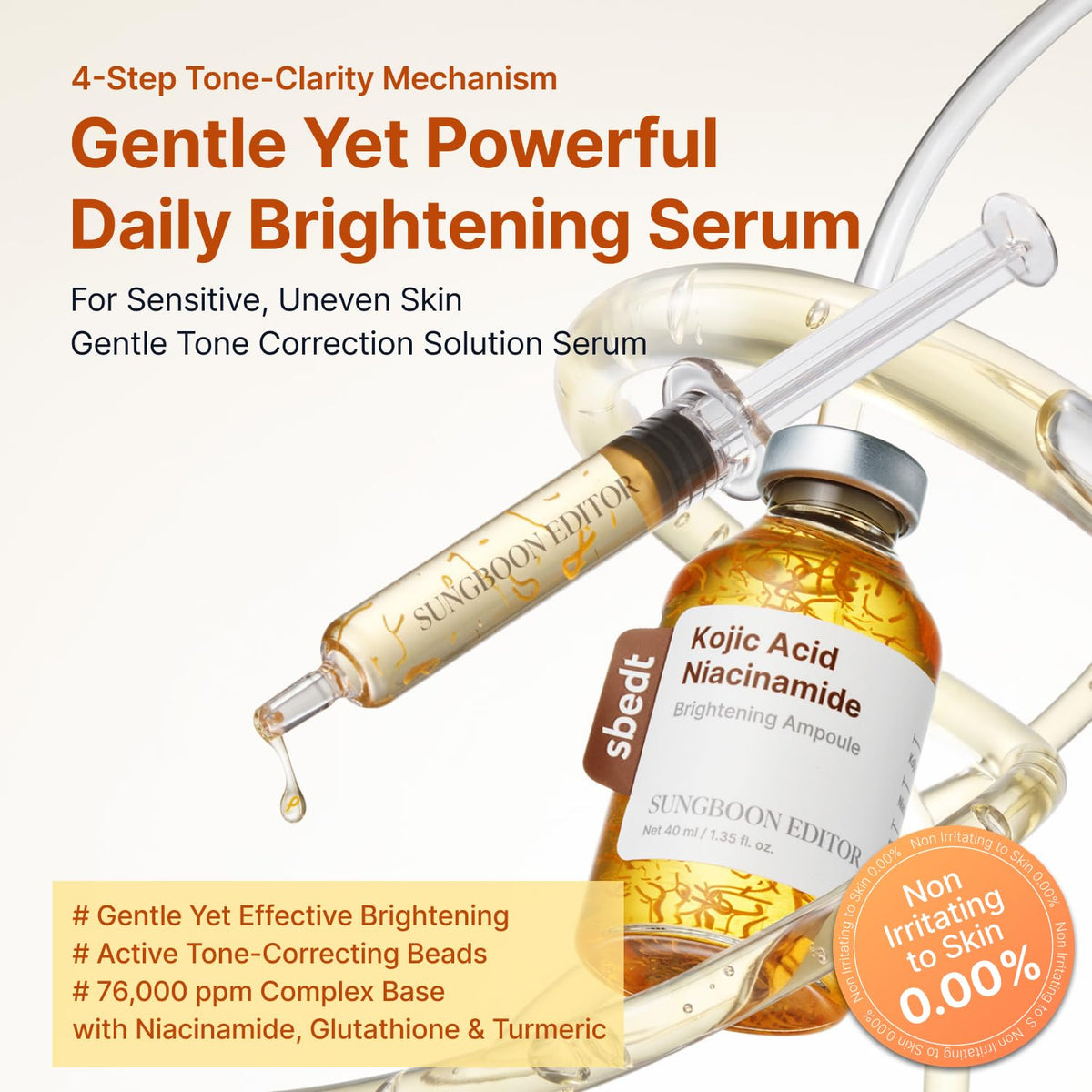 SUNGBOON EDITOR Glow Intensive Kojic Acid Ampoule back view
