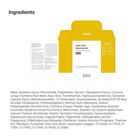 SUNGBOON EDITOR Glow Intensive Kojic Acid Ampoule ingredients list