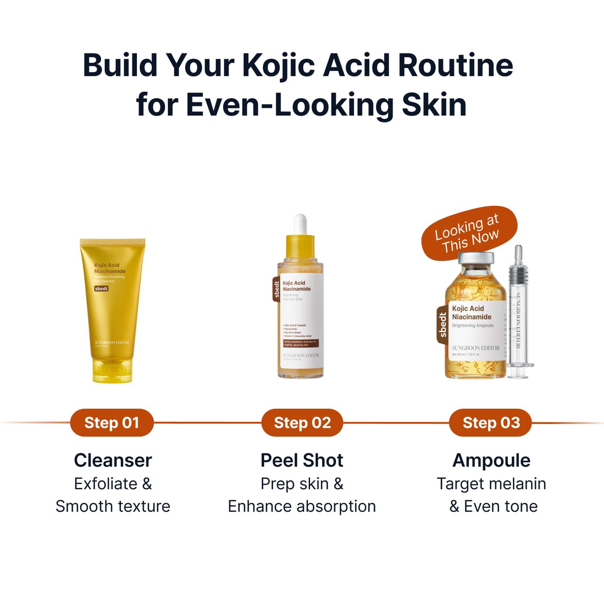 SUNGBOON EDITOR Glow Intensive Kojic Acid Ampoule lifestyle scene