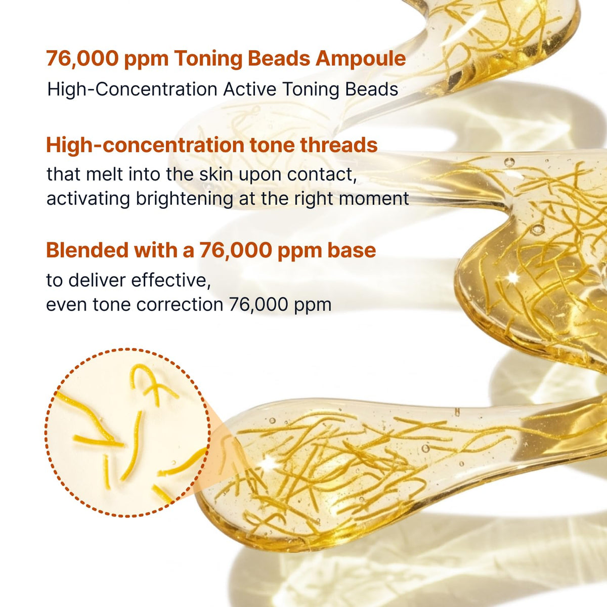 SUNGBOON EDITOR Glow Intensive Kojic Acid Ampoule texture on skin