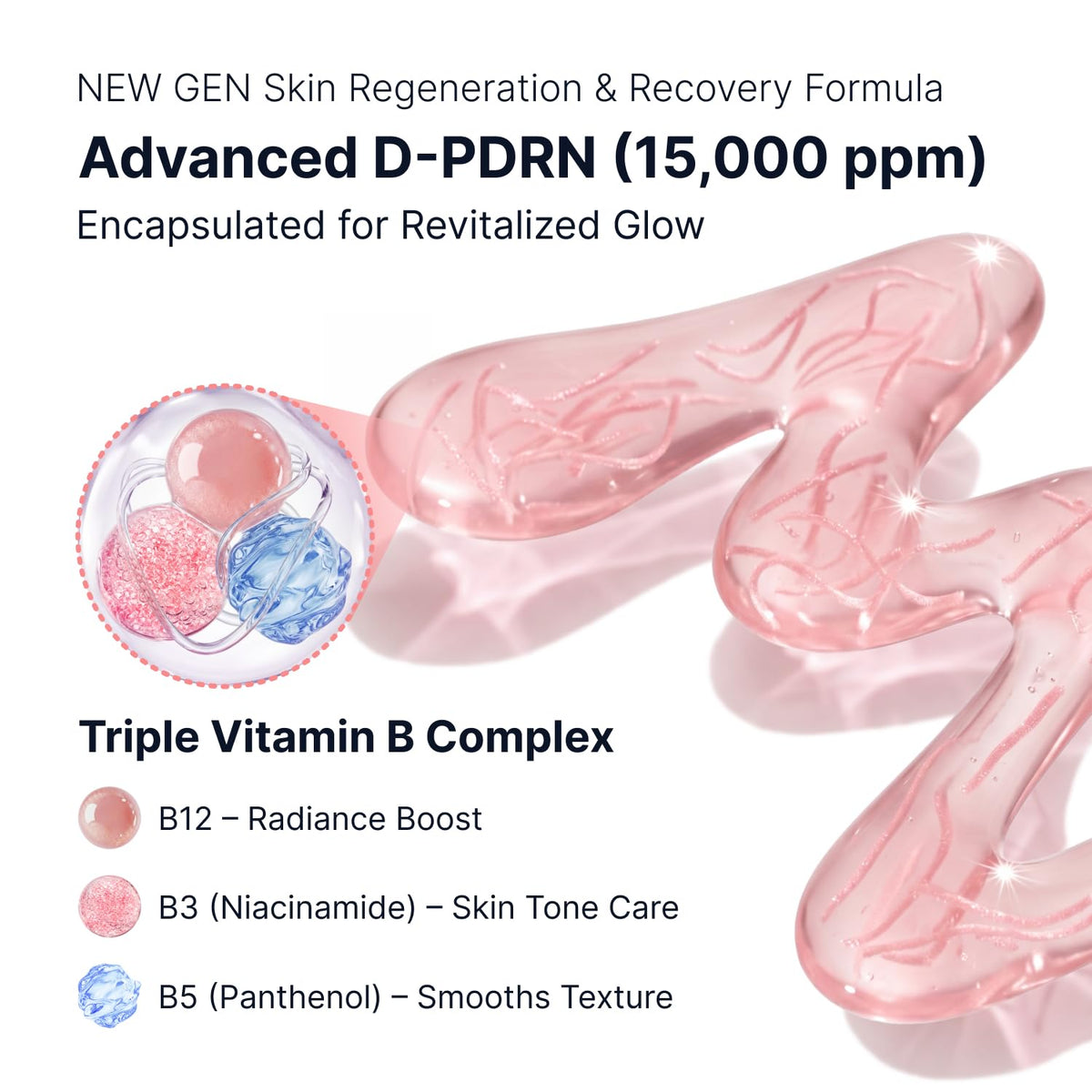 SUNGBOON EDITOR Glow Intensive PDRN Ampoule on a marble surface