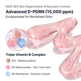 SUNGBOON EDITOR Glow Intensive PDRN Ampoule on a marble surface