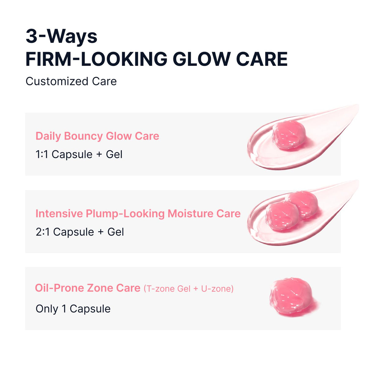 SUNGBOON EDITOR Pink PDRN Vitamin Glow Capsule Cream with other skincare products
