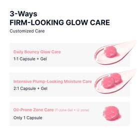 SUNGBOON EDITOR Pink PDRN Vitamin Glow Capsule Cream with other skincare products