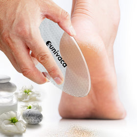 sunivaca Glass Foot File with pumice stone for comparison