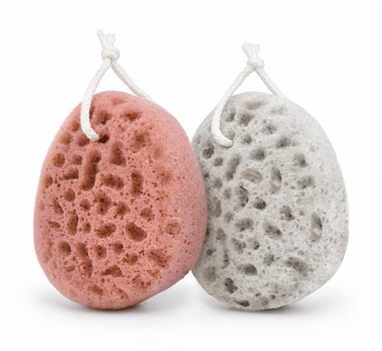 Sunlite Sports Spongentle Loofah Sponge front view showing dual texture