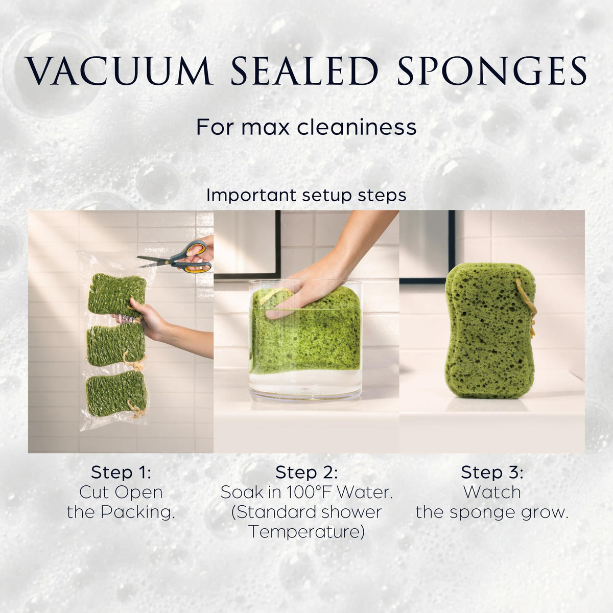 Sunlite Sports Spongentle Loofah Sponge in shower setting