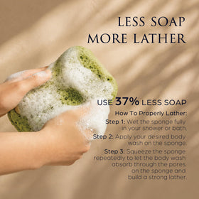 Sunlite Sports Spongentle Loofah Sponge smooth side close-up