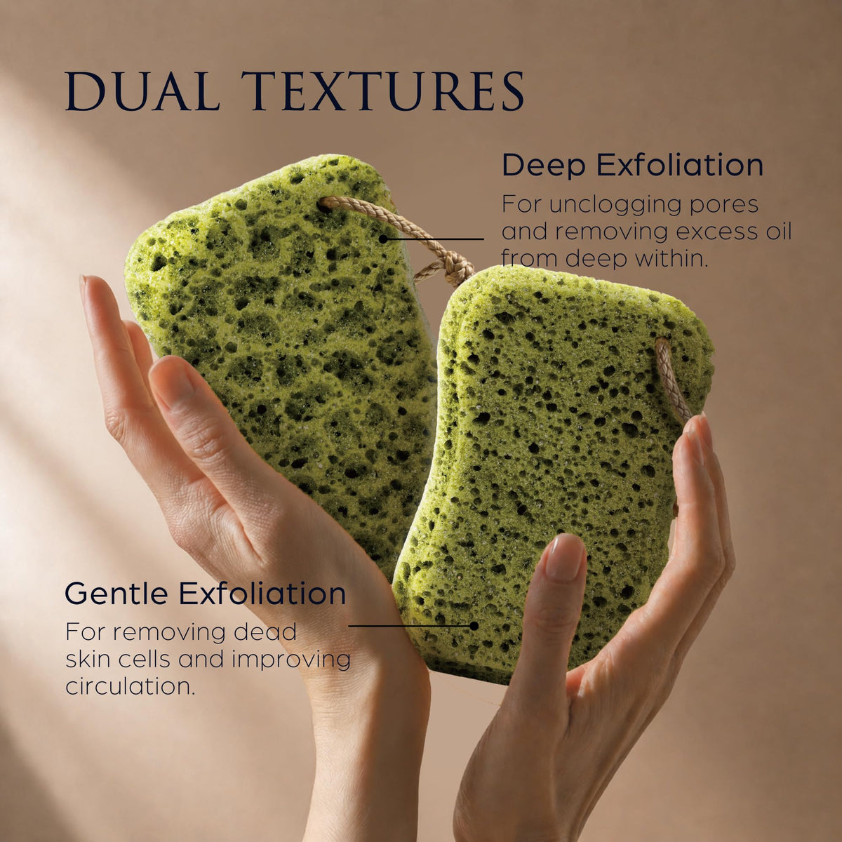 Sunlite Sports Spongentle Loofah Sponge textured side close-up