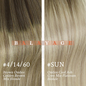 Sunny Hair 18 Inch Micro Hair Extensions worn by a model