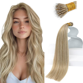 Sunny Hair 18 Inch Nano Bead Hair Extensions front view