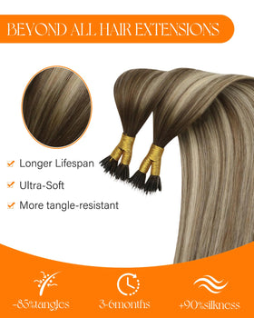Sunny Hair 20 Inch extensions styled in a high ponytail