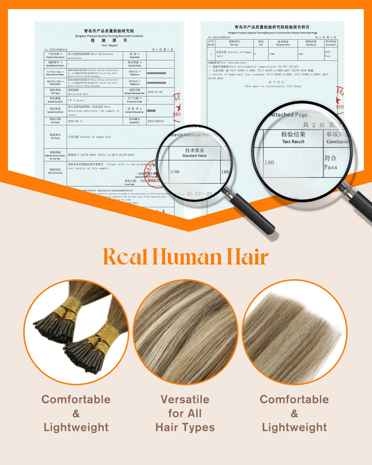 Sunny Hair 20 Inch I-Tip Hair Extensions in packaging