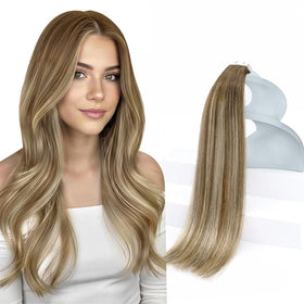 Sunny Hair Blonde Tape in Hair Extensions 18 Inch front view