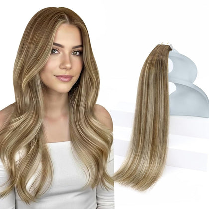 Sunny Hair Blonde Tape in Hair Extensions 18 Inch front view