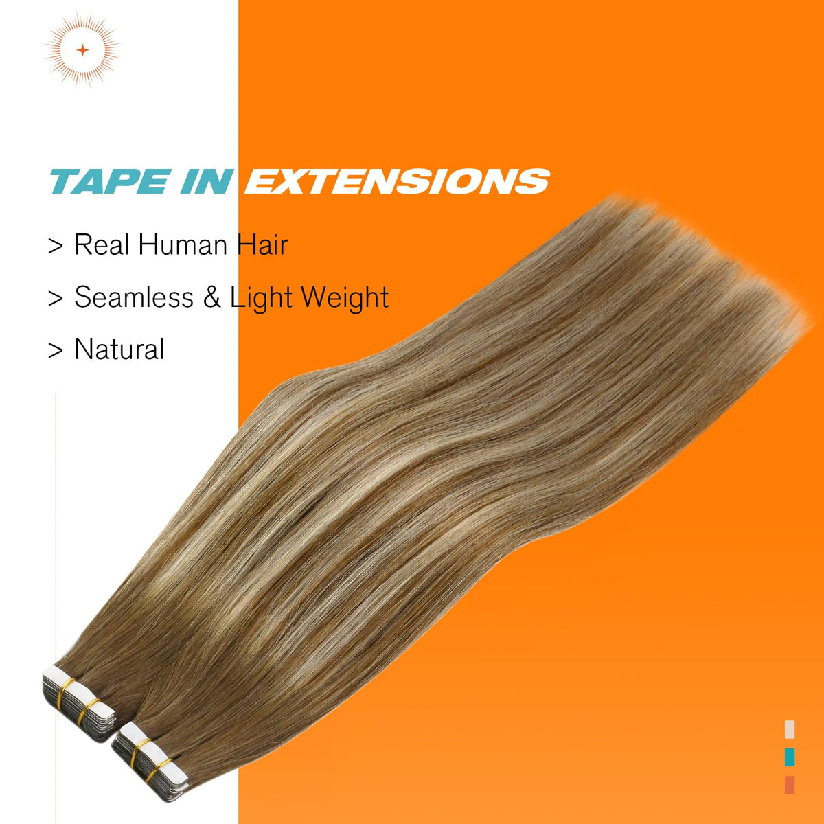 Sunny Hair Blonde Tape in Hair Extensions packaging