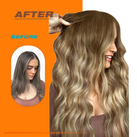 Sunny Hair Blonde Tape in Hair Extensions styling options