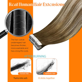 Sunny Hair Blonde Tape in Hair Extensions with replacement tapes