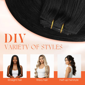 Sunny Hair Clip-in Extensions 20 Inch Natural Black in storage