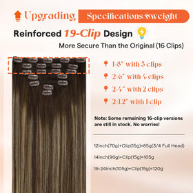 Sunny Hair Clip-in Extensions close-up of clips
