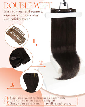 Sunny Hair Clip in Extensions in a stylish hairstyle