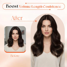 Sunny Hair Clip-in Extensions in natural light