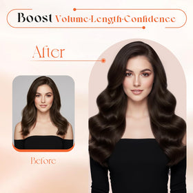 Sunny Hair Clip-in Hair Extensions natural blending demonstration