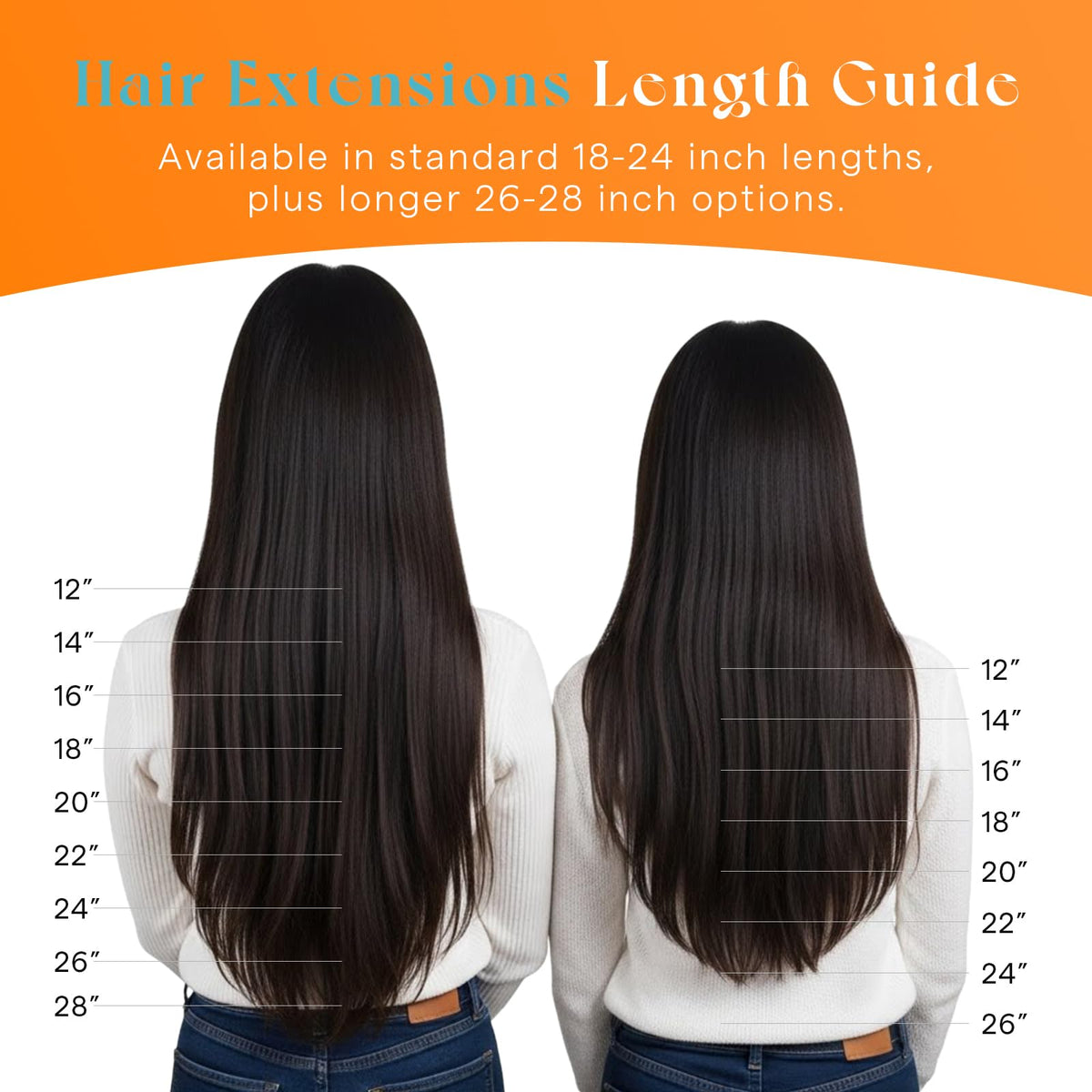 Sunny Hair Clip-in Hair Extensions Ombre 18 Inch styled on model