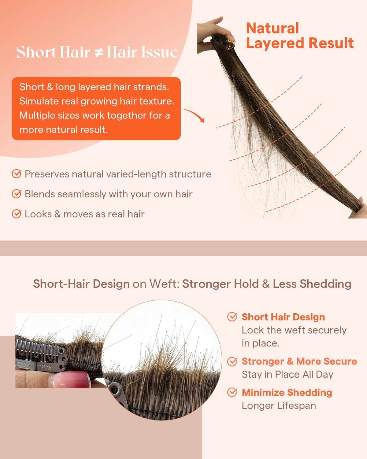 Sunny Hair Clip-in Hair Extensions packaging