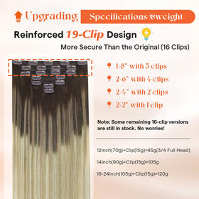 Sunny Hair Clip in Hair Extensions packaging