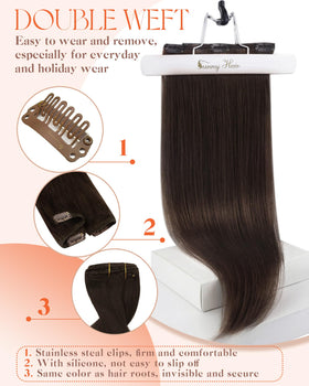 Sunny Hair Clip-in Hair Extensions styling options