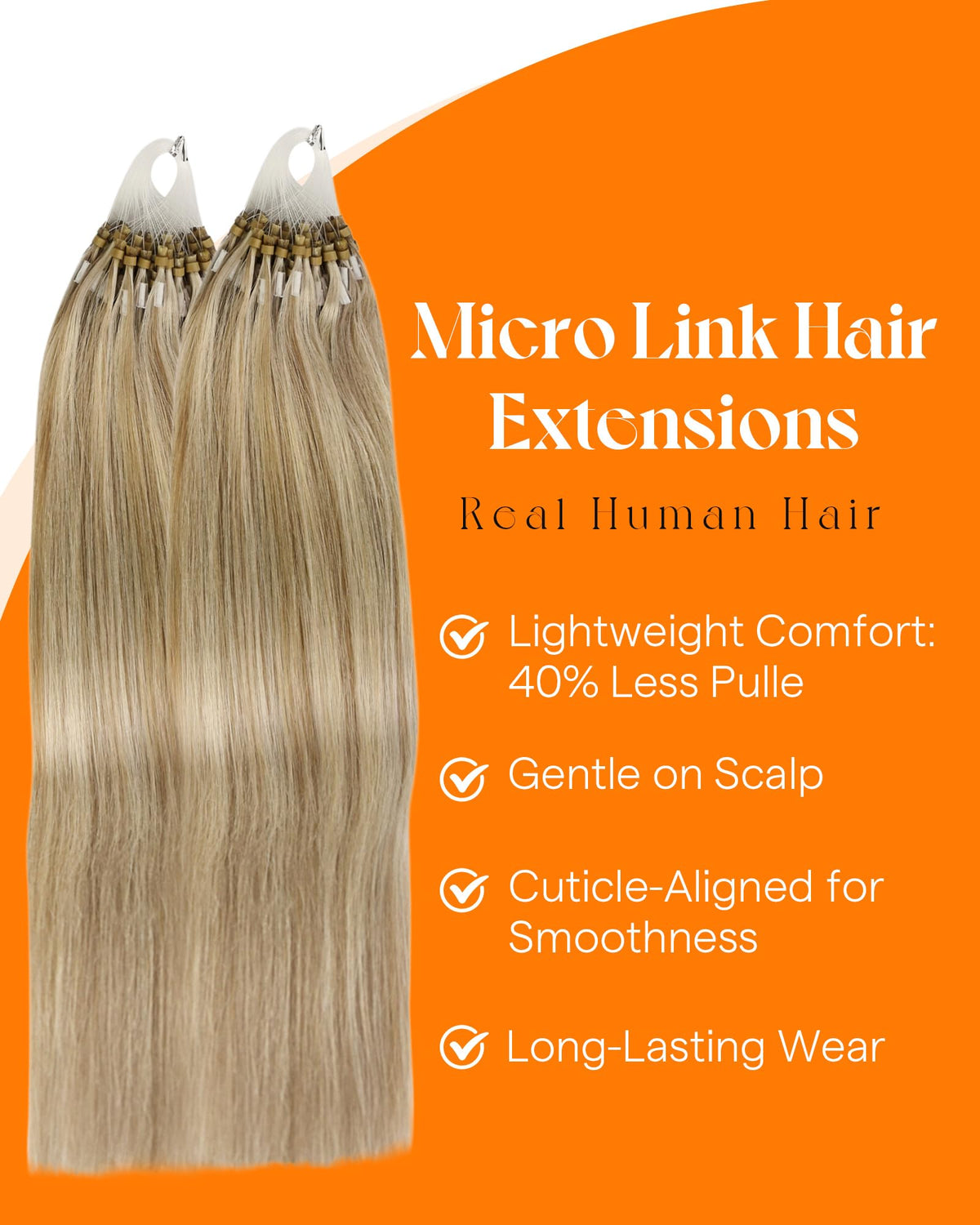 Sunny Hair Extensions styled in a high ponytail