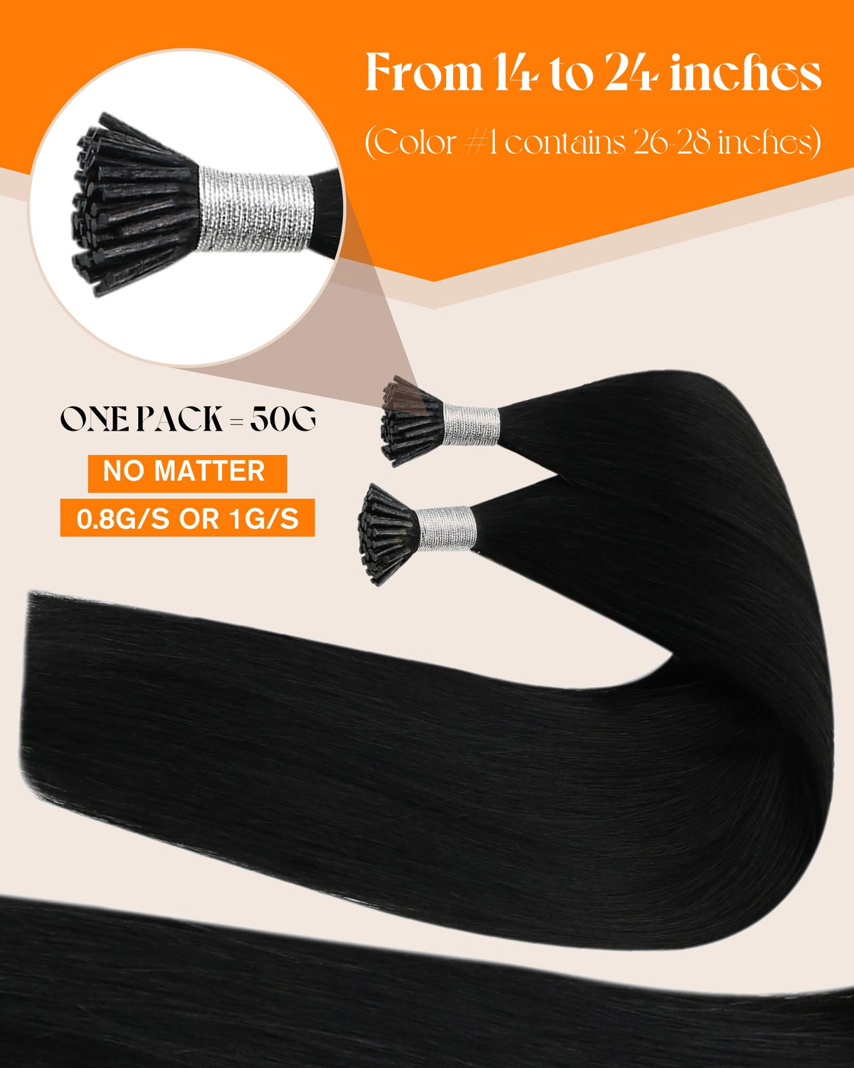 Sunny Hair I Tip Hair Extensions packaging