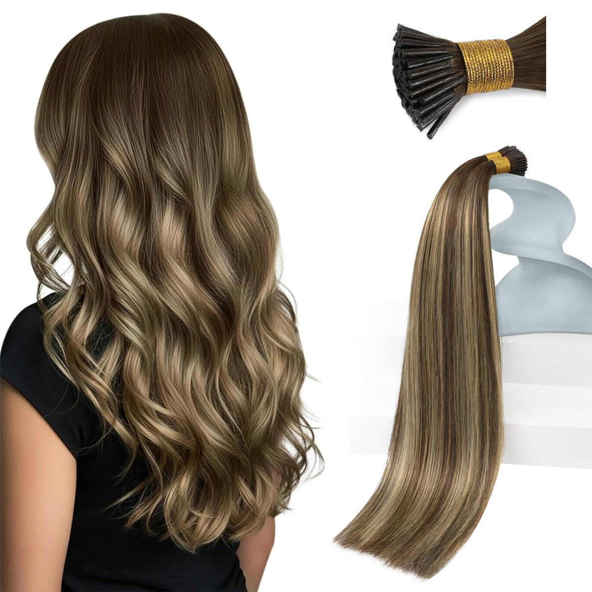 Sunny Hair I Tips Hair Extensions 14 Inch pack front view
