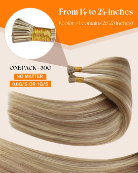 Sunny Hair I Tips Hair Extensions 16 Inch packaging