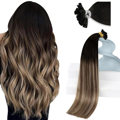 Sunny Hair K Tip Hair Extensions 16 Inch front view