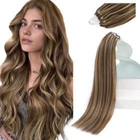 Sunny Hair Microlink Hair Extensions 18 Inch front view