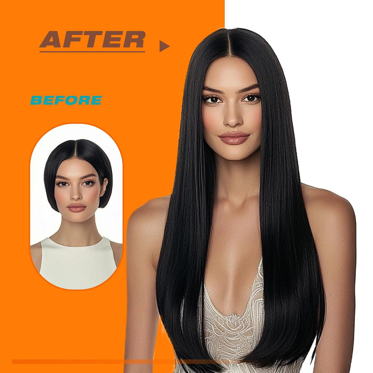 Sunny Hair Natural Black Tape in Hair Extensions with replacement tapes