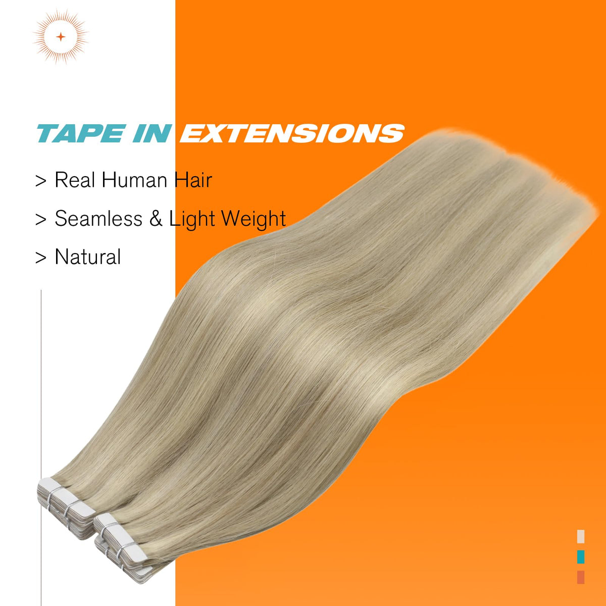 Sunny Hair Tape in Extensions packaging with 20 pieces