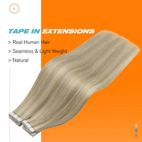 Sunny Hair Tape in Extensions packaging with 20 pieces