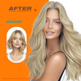 Sunny Hair Tape in Extensions showing texture and colour