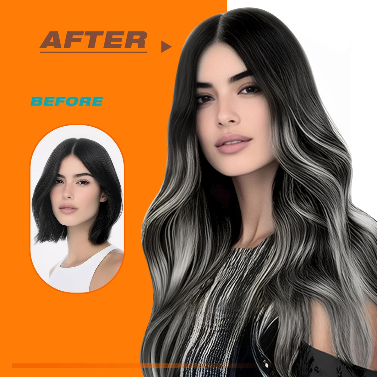 Sunny Hair Tape in Extensions with replacement tape strips