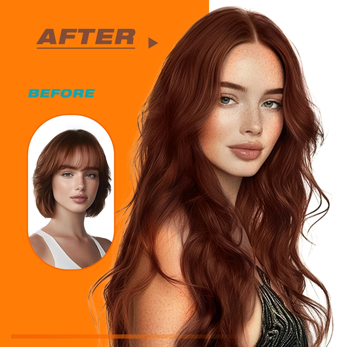Sunny Hair Tape in Hair Extensions 18 Inch Brown straightened