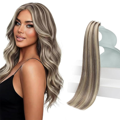 Sunny Hair Tape in Hair Extensions Blonde 20Pcs front view