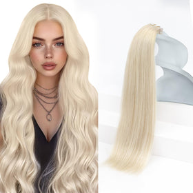 Sunny Hair Tape in Hair Extensions Blonde 22 Inch front view