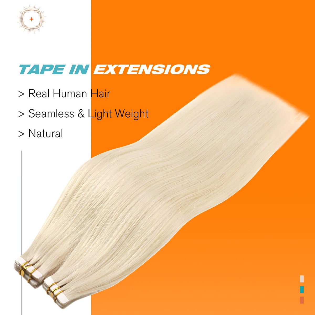 Sunny Hair Tape in Hair Extensions Blonde 22 Inch packaging