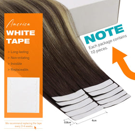 Sunny Hair Tape in Hair Extensions displayed with packaging