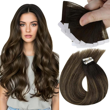 Sunny Hair Tape in Hair Extensions front view showing natural colour