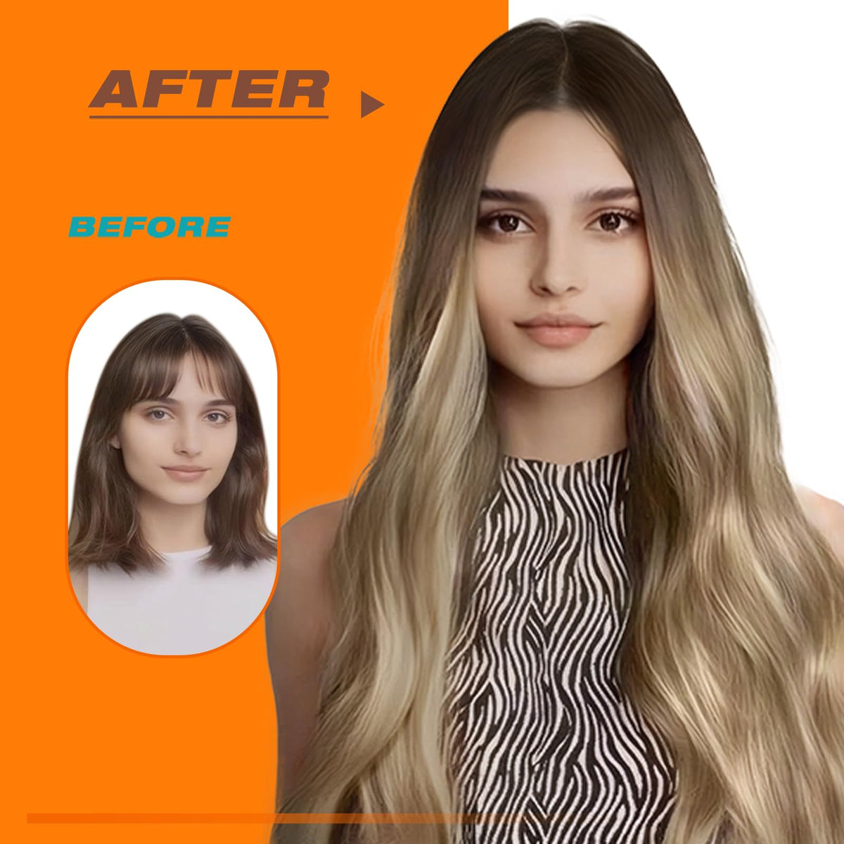 Sunny Hair Tape in Hair Extensions in different hair textures
