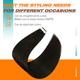 Sunny Hair Tape in Hair Extensions styled on mannequin